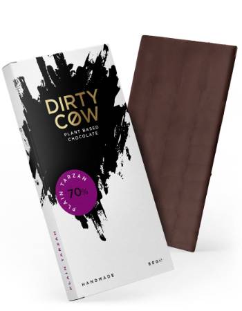 DIRTY COW VEGAN PLAIN TARZAN CHOCOLATE 80G