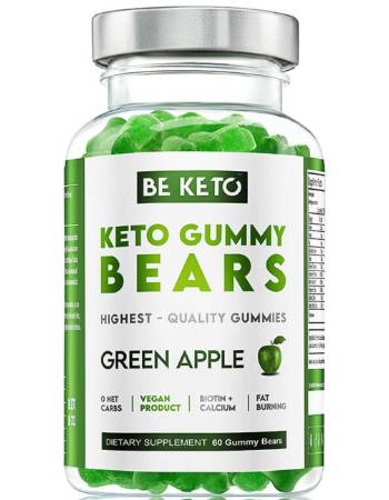 BE KETO GUMMY BEARS GREEN APPLE FLAVOUR | 60 GUMMIES