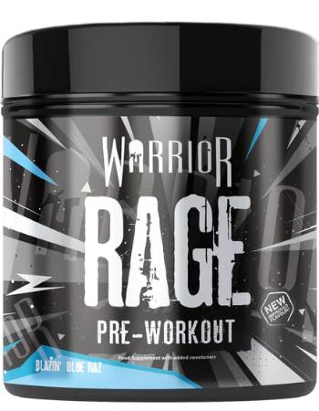 WARRIOR RAGE PRE WORKOUT BLAZIN BLUE RAZZ 392G