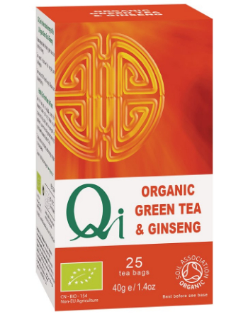 QI GREEN TEA & GINSENG (25 BAGS)