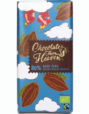 CHOCOLATES FROM HEAVEN DARK 80% PERU 100G