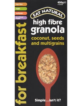 EAT NATURAL HIGH FIBRE GRANOLA 450G