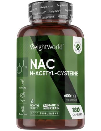 WEIGHTWORLD NAC 600MG | N-ACETYL-CYSTEINE 180 CAPSULES