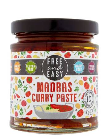 FREE & EASY MADRAS CURRY PASTE 190G