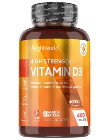 WEIGHT WORLD VITAMIN D3 4000IU (400 TABLETS)