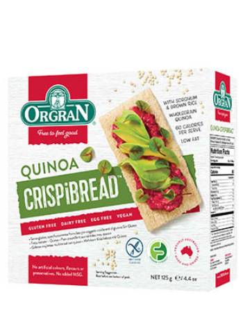 ORGRAN CRISPBREAD QUINOA 125G