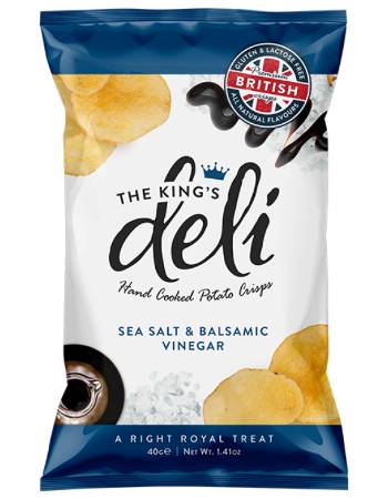 THE KING'S DELI POTATO CHIPS (SEA SALT & BALSAMIC VINEGAR) 40G