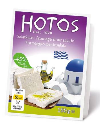 HOTOS FETA CHEESE LIGHT 50% LESS FAT 150G