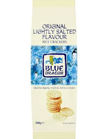 BLUE DRAGON RICE CRACKER LIGHTLY SALT 100G