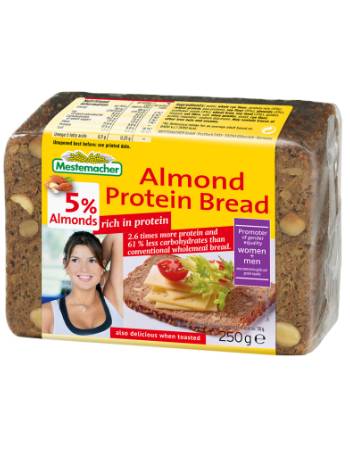MESTEMACHER ALMOND PROTEIN BREAD 250G