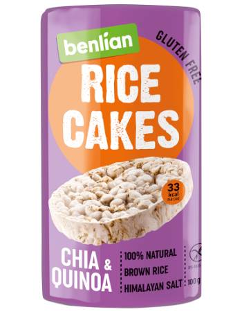 BENLIAN RICE CAKES CHIA & QUINOA 100G