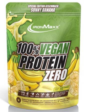 IRONMAXX 100% VEGAN PROTEIN ZERO 500G | BANANA