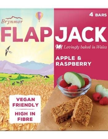 BRYNMOR APPLE & RASPBERRY FLAPJACK (4X40G)