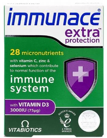 VITABIOTICS IMMUNACE EXTRA PROTECTION | 30 TABLETS