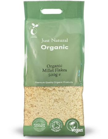 JUST NATURAL MILLET FLAKES 500G