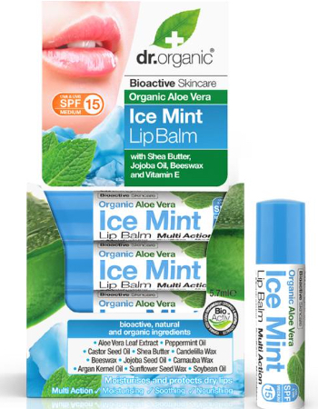 DR. ORGANIC ICE MINT LIP BALM 5.7ML