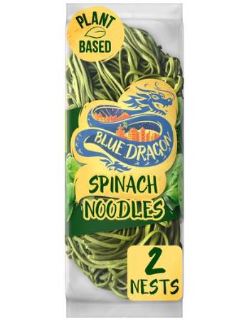 BLUE DRAGON SPINACH NOODLES 125G