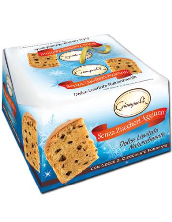 GIAMPAOLI NO ADDED SUGAR PANETTONE WITH CHOCOLATE CHIPS 600G