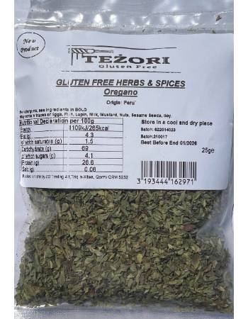 GLUTENFREEBISS GLUTEN FREE OREGANO 25G