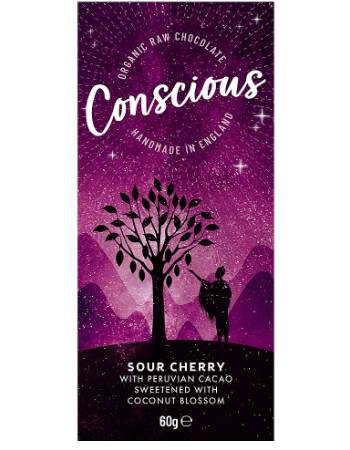 CONSCIOUS BAR SOUR CHERRY 60G