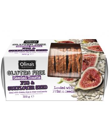 OLINA'S SEEDED TOAST FIG & SUNFLOWER SEEDS 100G