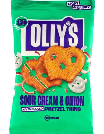 OLLYS OVEN BAKED PRETZEL THINS 140G | SOUR CREAM