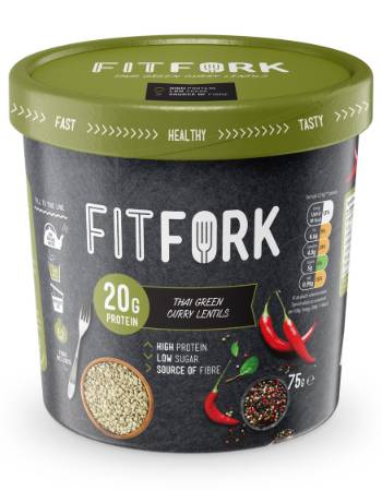 FITFORK THAI GREEN CURRY LENTILS 75G