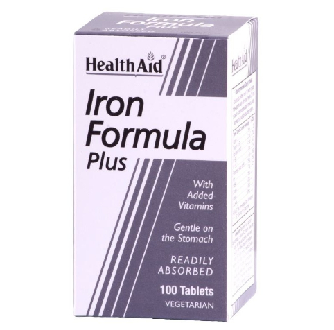 HEALTH AID IRON FORMULA PLUS 100 TABLETS