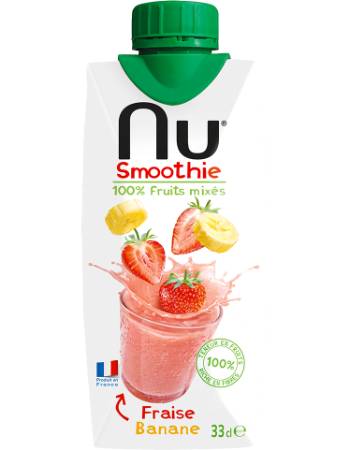 NU SMOOTHIE STRAWBERRY & BANANA 330ML