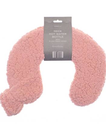 COUNTRY CLUB NECK HOT WATER BOTTLE WITH PLUSH TEDDY COVER