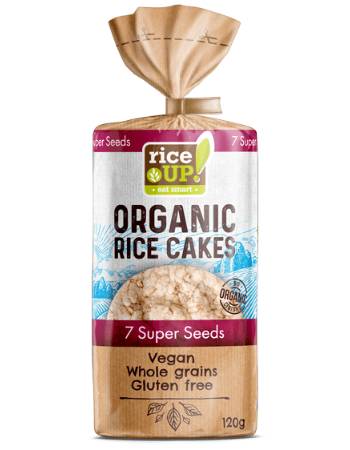 RICE UP 7 SUPER SEEDS ORGANIC RICE CAKES 120G