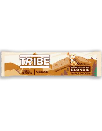 TRIBE WHITE CHOCOLATE BLONDIE TRIPLE DECKER BAR 40G