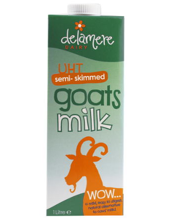 DELAMERE SKIMMED GOATS MILK