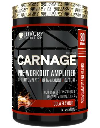 LUXURY NUTRITION CARNAGE PRE WORKOUT COLA 300ML