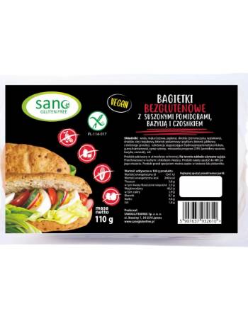SANO BAGUETTE WITH TOMATOES GARLIC AND BASIL 2 X 55G