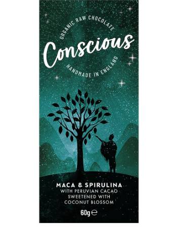 CONSCIOUS BAR MACA & SPIRULINA 60G