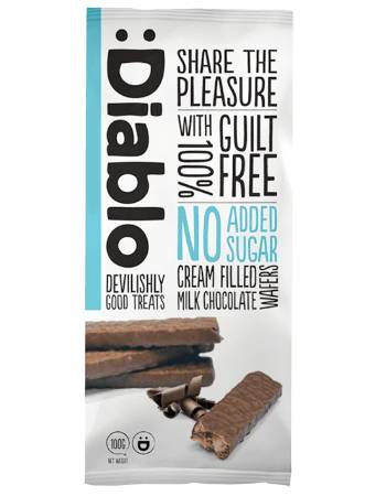 DIABLO MILK CHOCOLATE WAFERS 100G