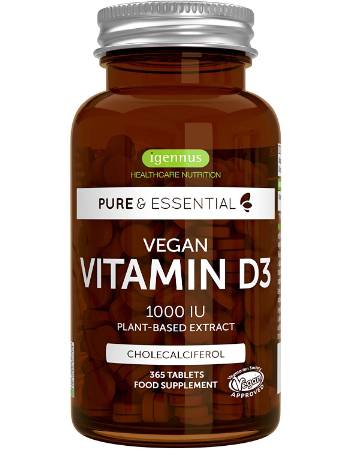 IGENNUS VEGAN VITAMIN D3 1000IU (365 TABLETS)