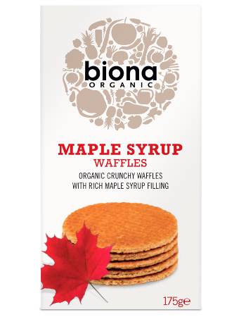 BIONA ORGANIC MAPLE SYRUP WAFFLES 175G