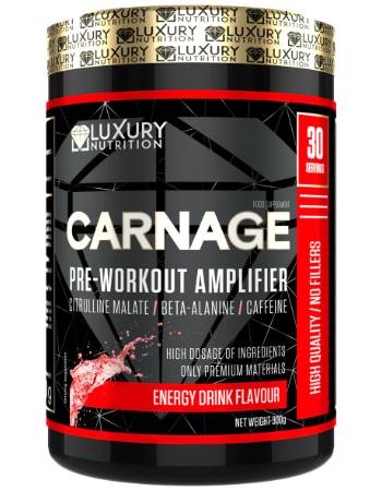 LUXURY NUTRITION CARNAGE PRE WORKOUT ENERGY 300G