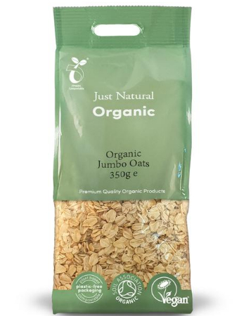 JUST NATURAL JUMBO OATS 350G