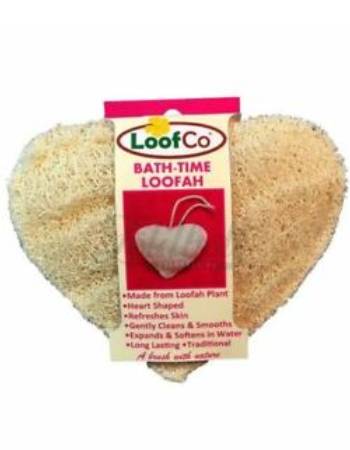 LOOFCO BATH TIME LOOFAH (HEART)