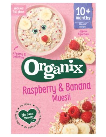 ORGANIX RASPBERRY & BANANA MUESLI 200G