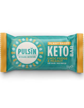 PULSIN CHOCOLATE FUDGE PEANUT KETO BAR 50G