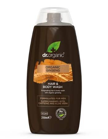 DR ORGANIC GINSENG HAIR & BODY WASH 250ML