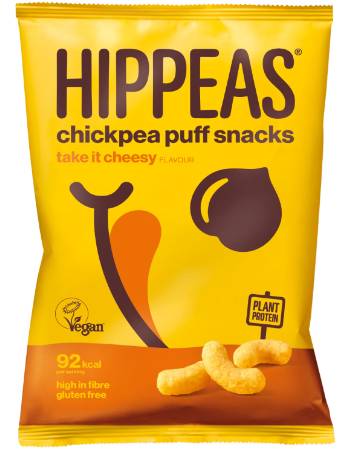 HIPPEAS CHICKPEA PUFF SNACKS CHEESY 78G