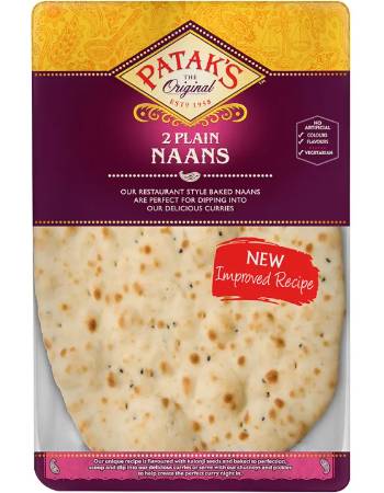 PATAKS PLAIN NAAN BREAD 240G