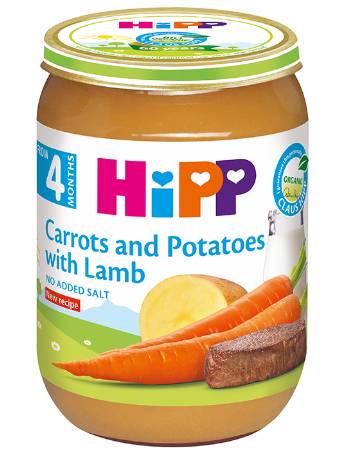 HIPP CARROT POTATOES & LAMB 190G