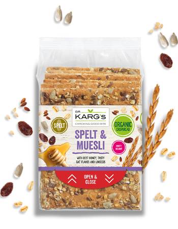 DR KARGS SPELT & MUESLI CRISPBREAD 200G