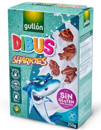 GULLON DIBUS SHARKIES BISCUITS 250G